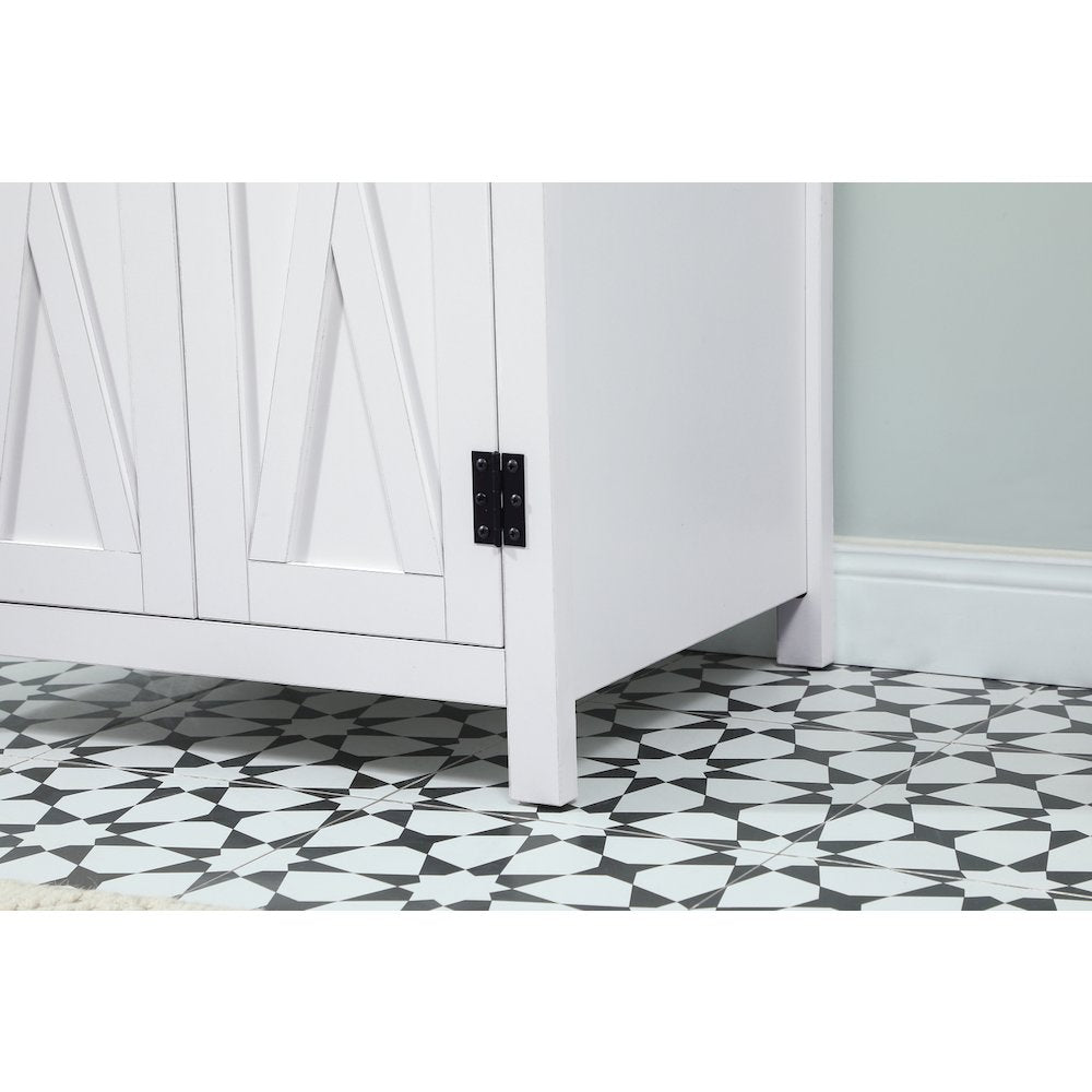 24 inch Single bathroom vanity in white