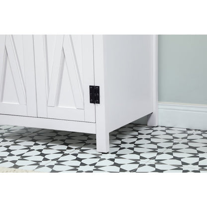 24 inch Single bathroom vanity in white