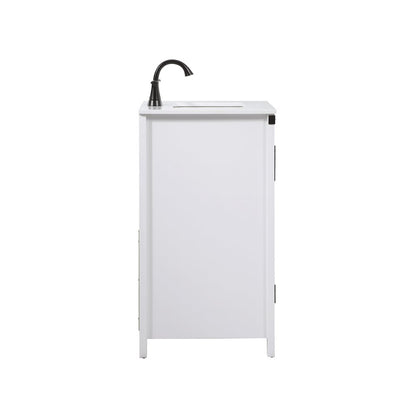 24 inch Single bathroom vanity in white