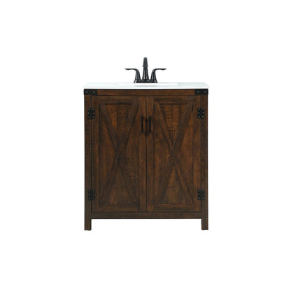 30 inch Single bathroom vanity in expresso