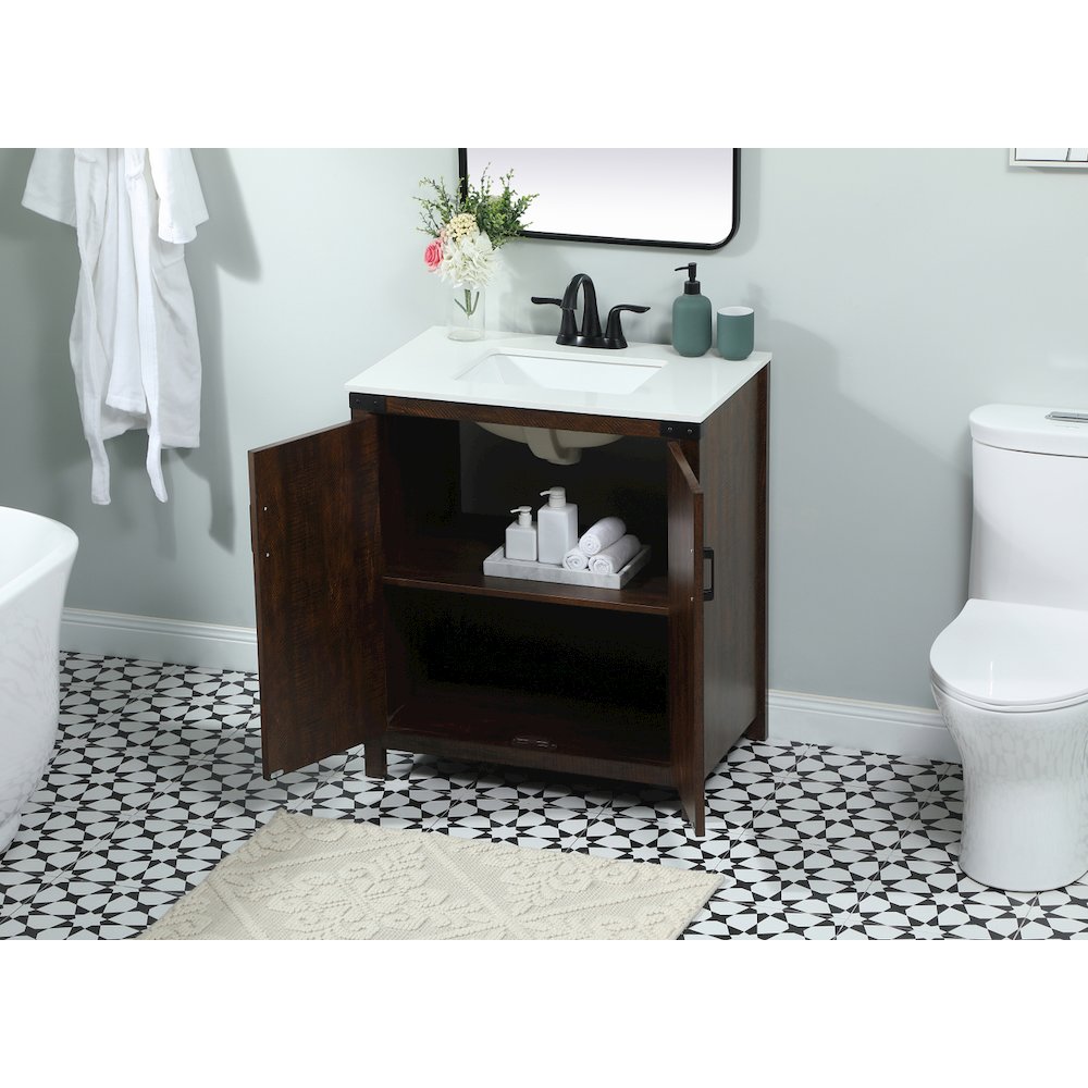 30 inch Single bathroom vanity in expresso