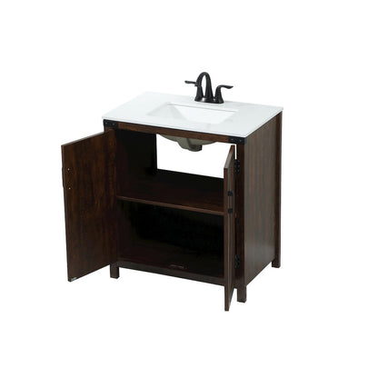 30 inch Single bathroom vanity in expresso