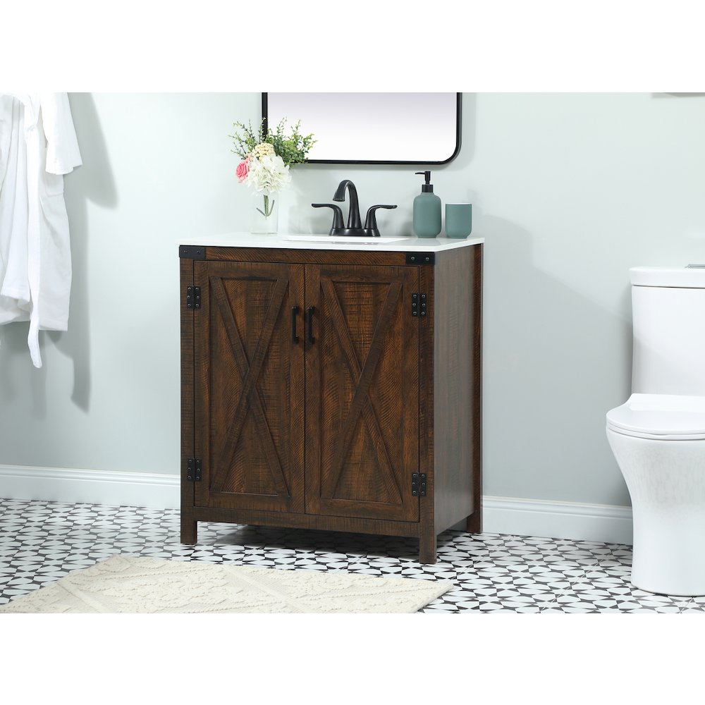 30 inch Single bathroom vanity in expresso