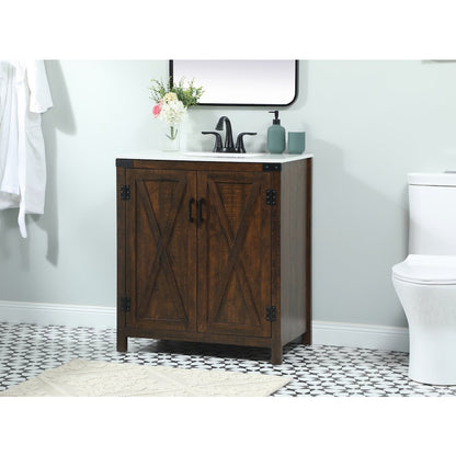 30 inch Single bathroom vanity in expresso