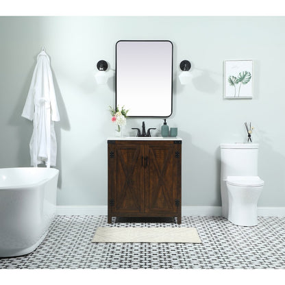 30 inch Single bathroom vanity in expresso