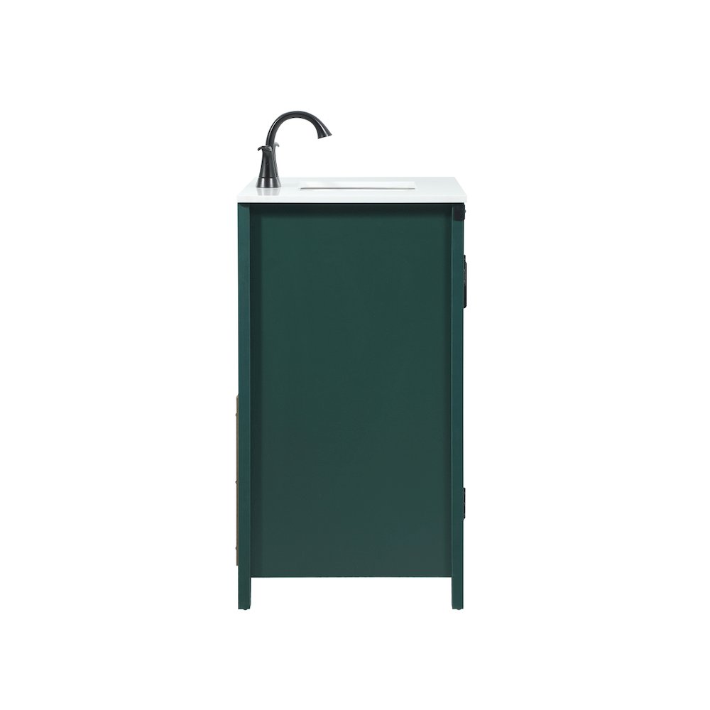 30 inch Single bathroom vanity in green