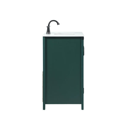 30 inch Single bathroom vanity in green