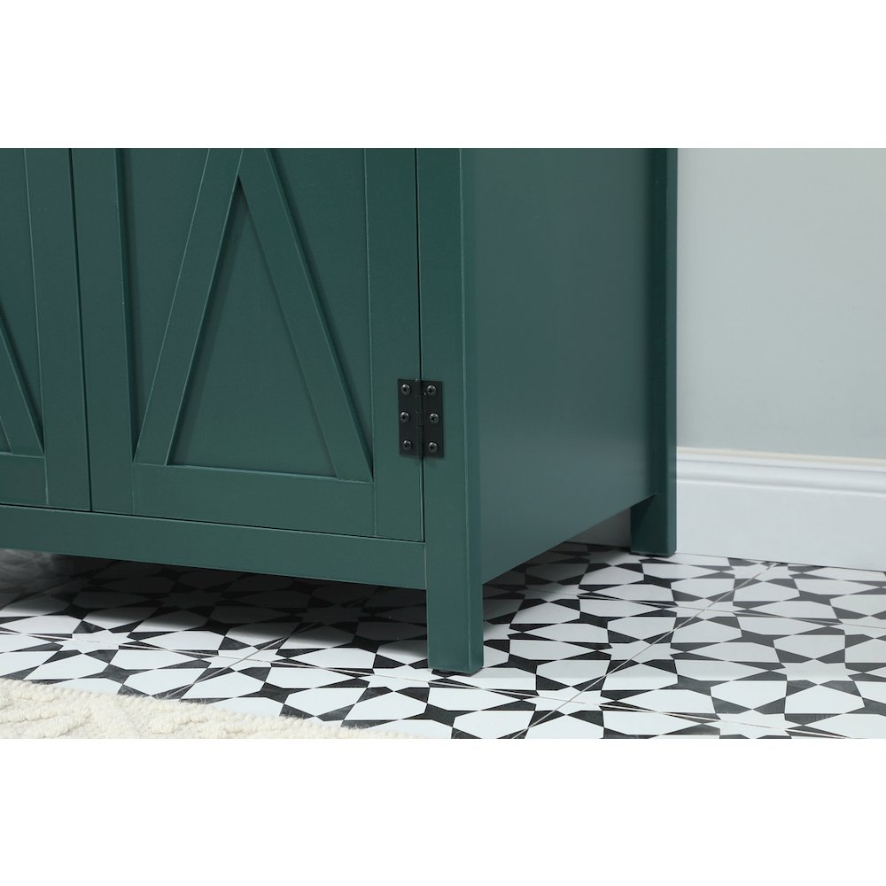 30 inch Single bathroom vanity in green