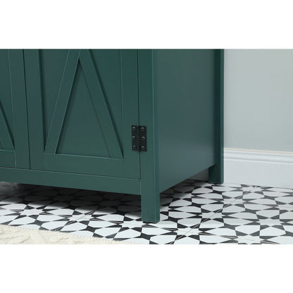 30 inch Single bathroom vanity in green