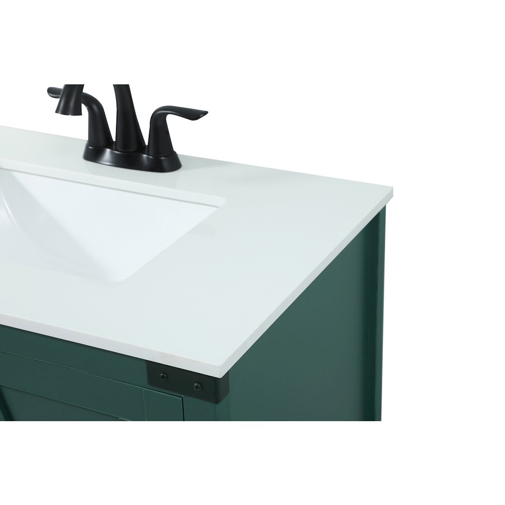 30 inch Single bathroom vanity in green