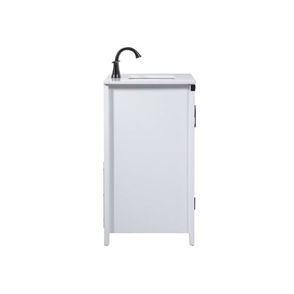 30 inch Single bathroom vanity in white