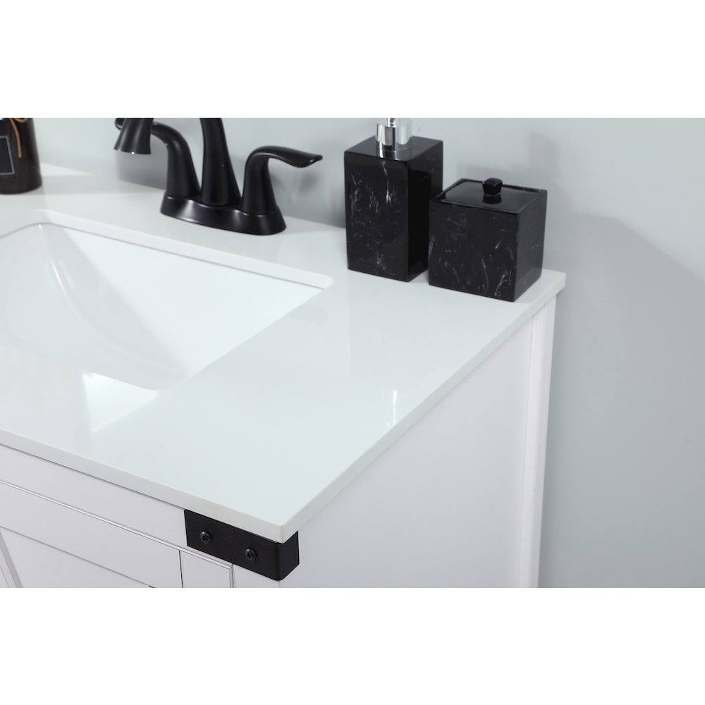 30 inch Single bathroom vanity in white