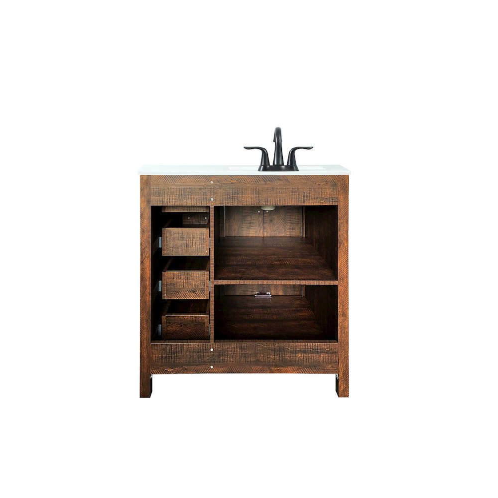 32 inch Single bathroom vanity in expresso