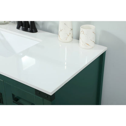 32 inch Single bathroom vanity in green