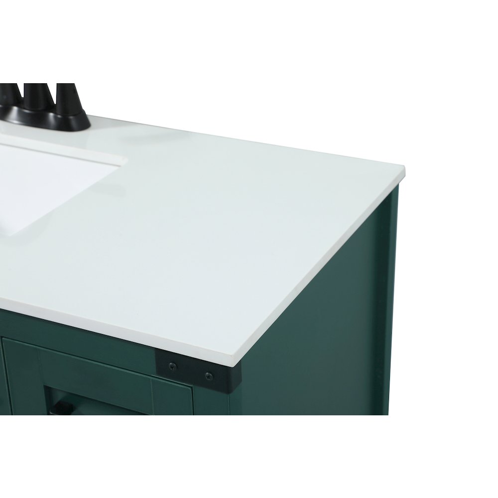32 inch Single bathroom vanity in green