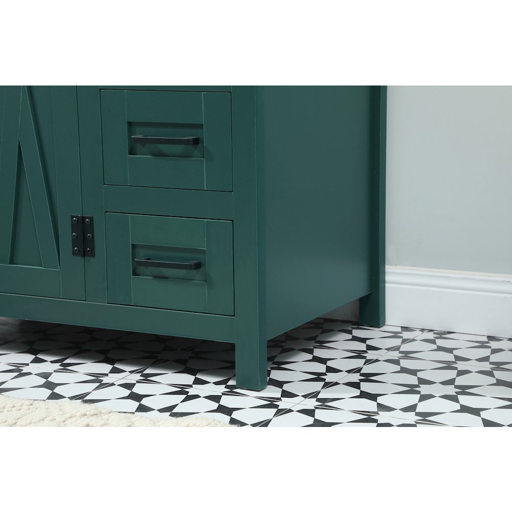 32 inch Single bathroom vanity in green