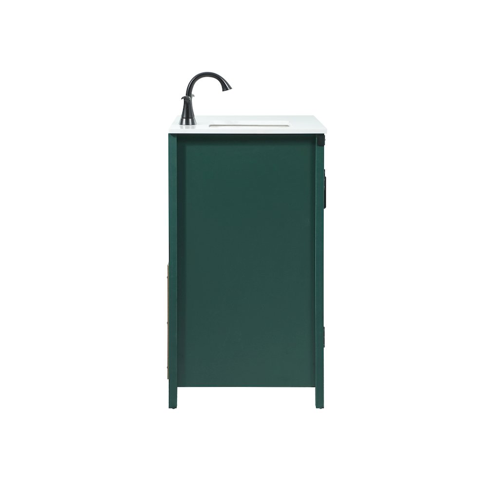 32 inch Single bathroom vanity in green