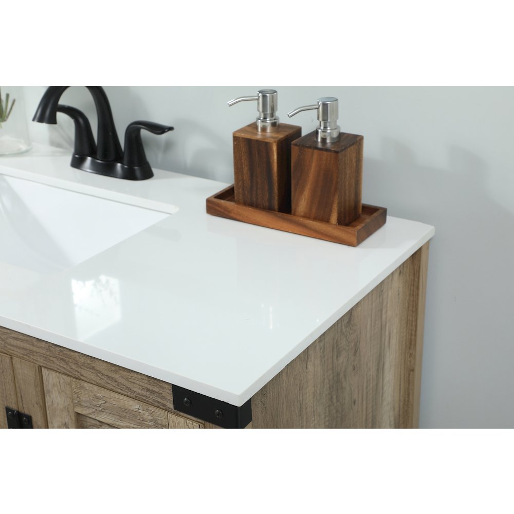 32 inch Single bathroom vanity in natural oak