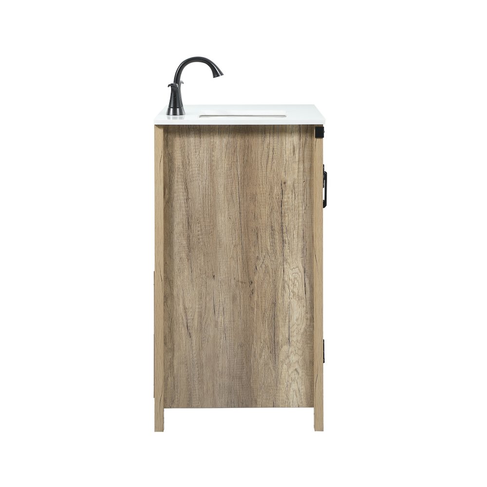 32 inch Single bathroom vanity in natural oak