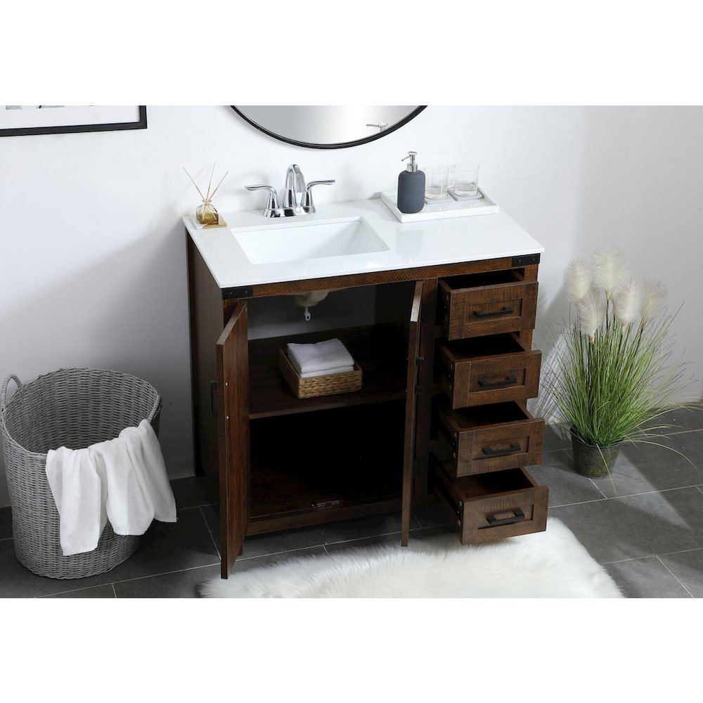 36 inch  Single Bathroom Vanity in Espresso