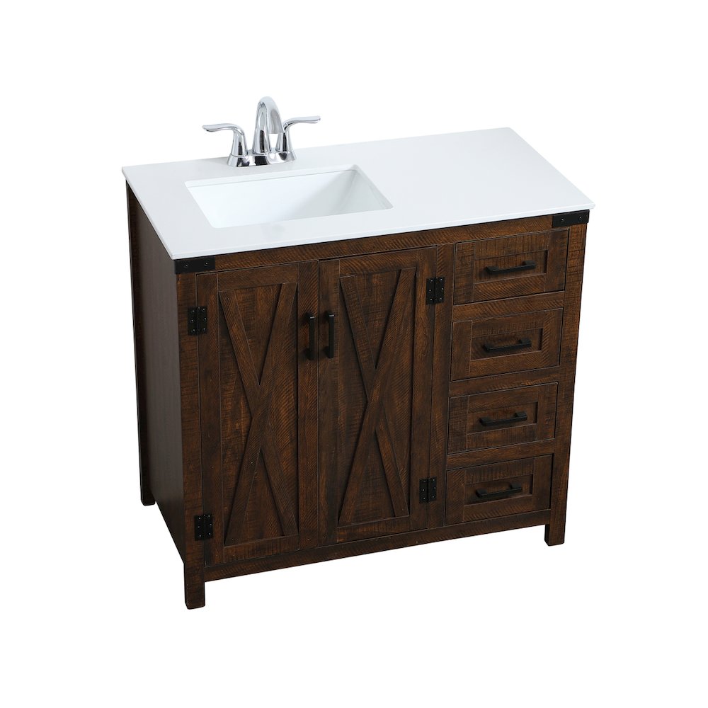 36 inch  Single Bathroom Vanity in Espresso