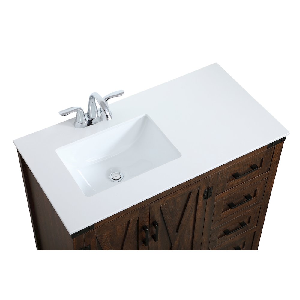 36 inch  Single Bathroom Vanity in Espresso