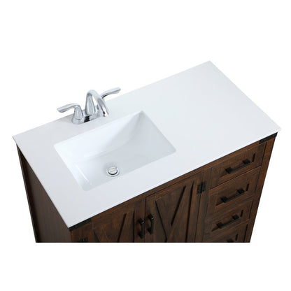 36 inch  Single Bathroom Vanity in Espresso