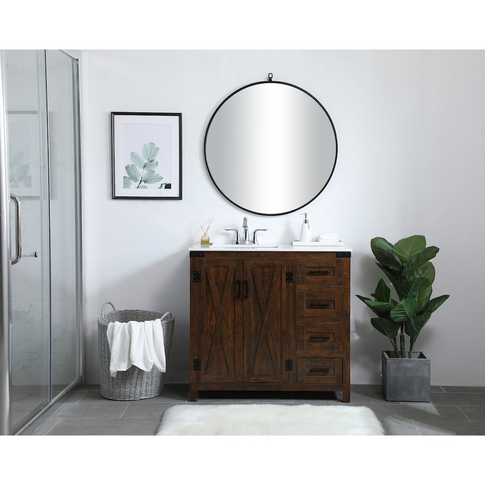36 inch  Single Bathroom Vanity in Espresso