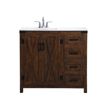 36 inch  Single Bathroom Vanity in Espresso