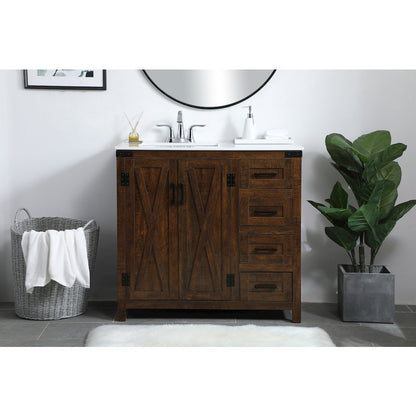 36 inch  Single Bathroom Vanity in Espresso