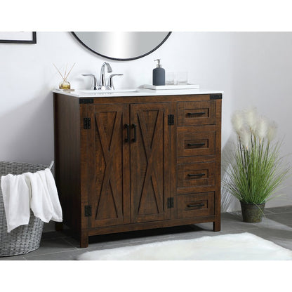 36 inch  Single Bathroom Vanity in Espresso