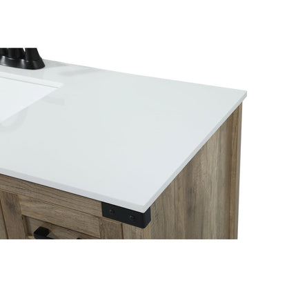 36 inch Single bathroom vanity in natural oak