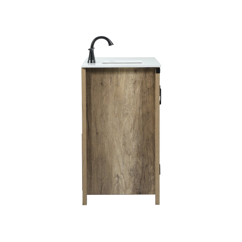 36 inch Single bathroom vanity in natural oak
