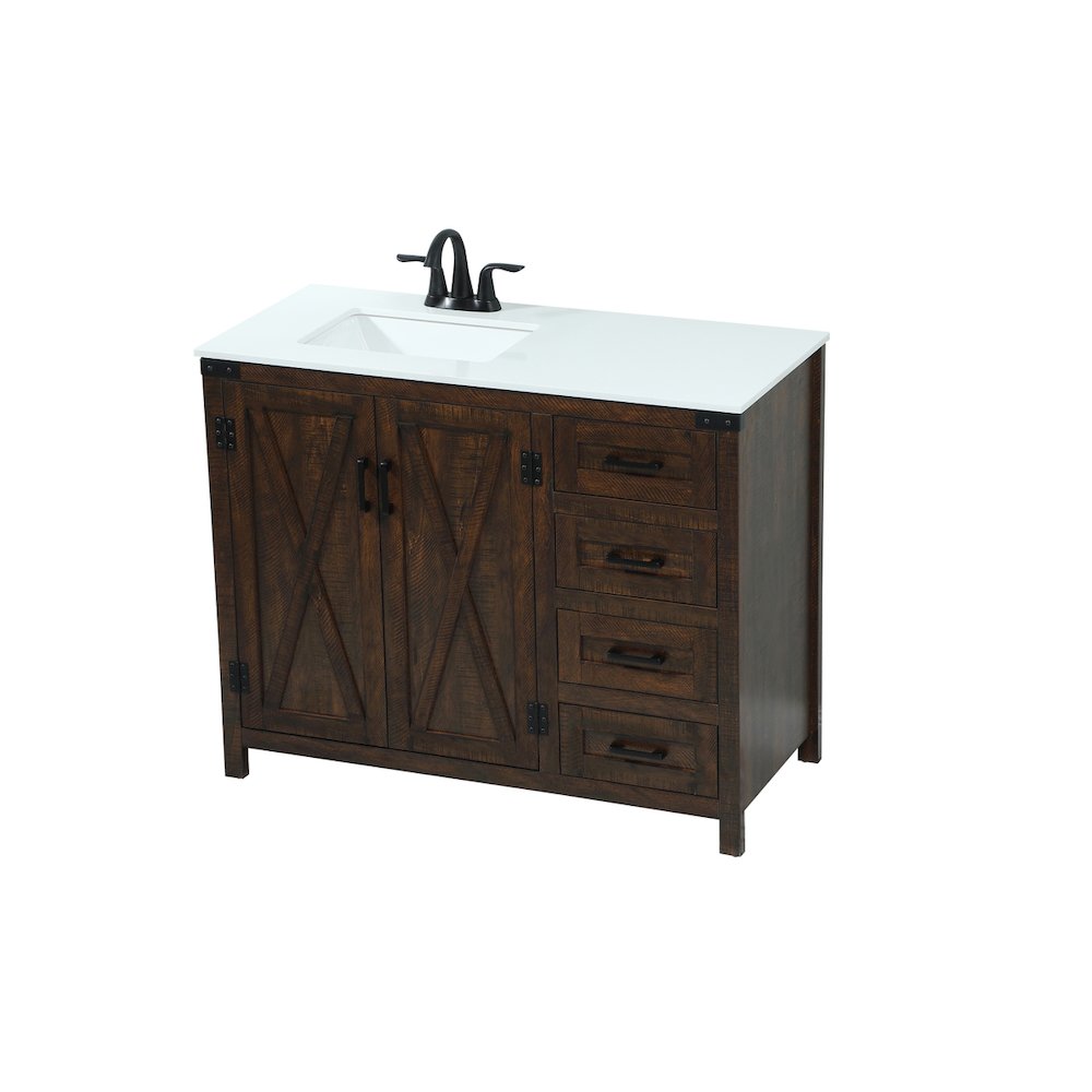 42 inch Single bathroom vanity in expresso