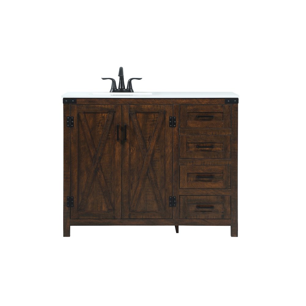 42 inch Single bathroom vanity in expresso