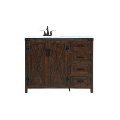 42 inch Single bathroom vanity in expresso
