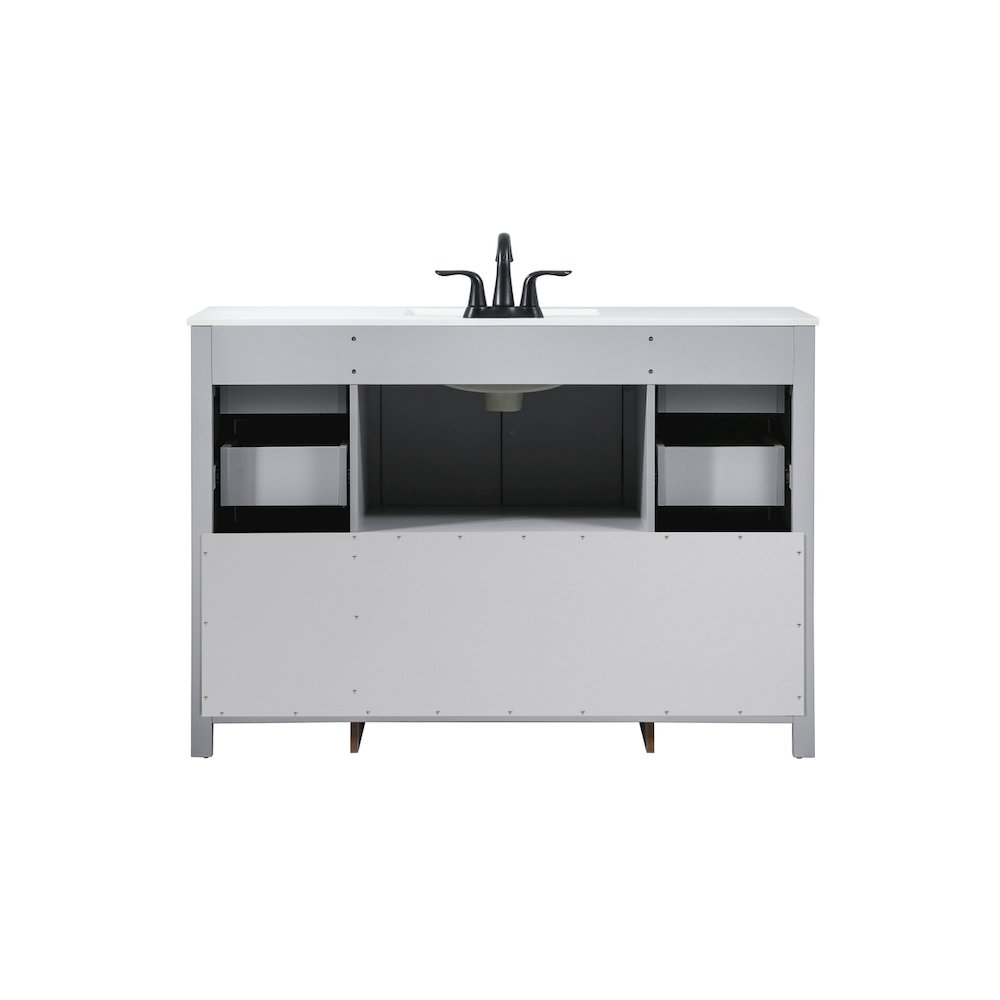 48 inch Single bathroom vanity in grey