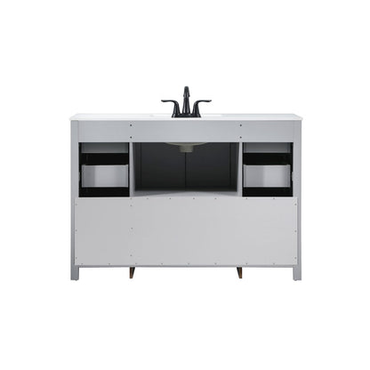 48 inch Single bathroom vanity in grey
