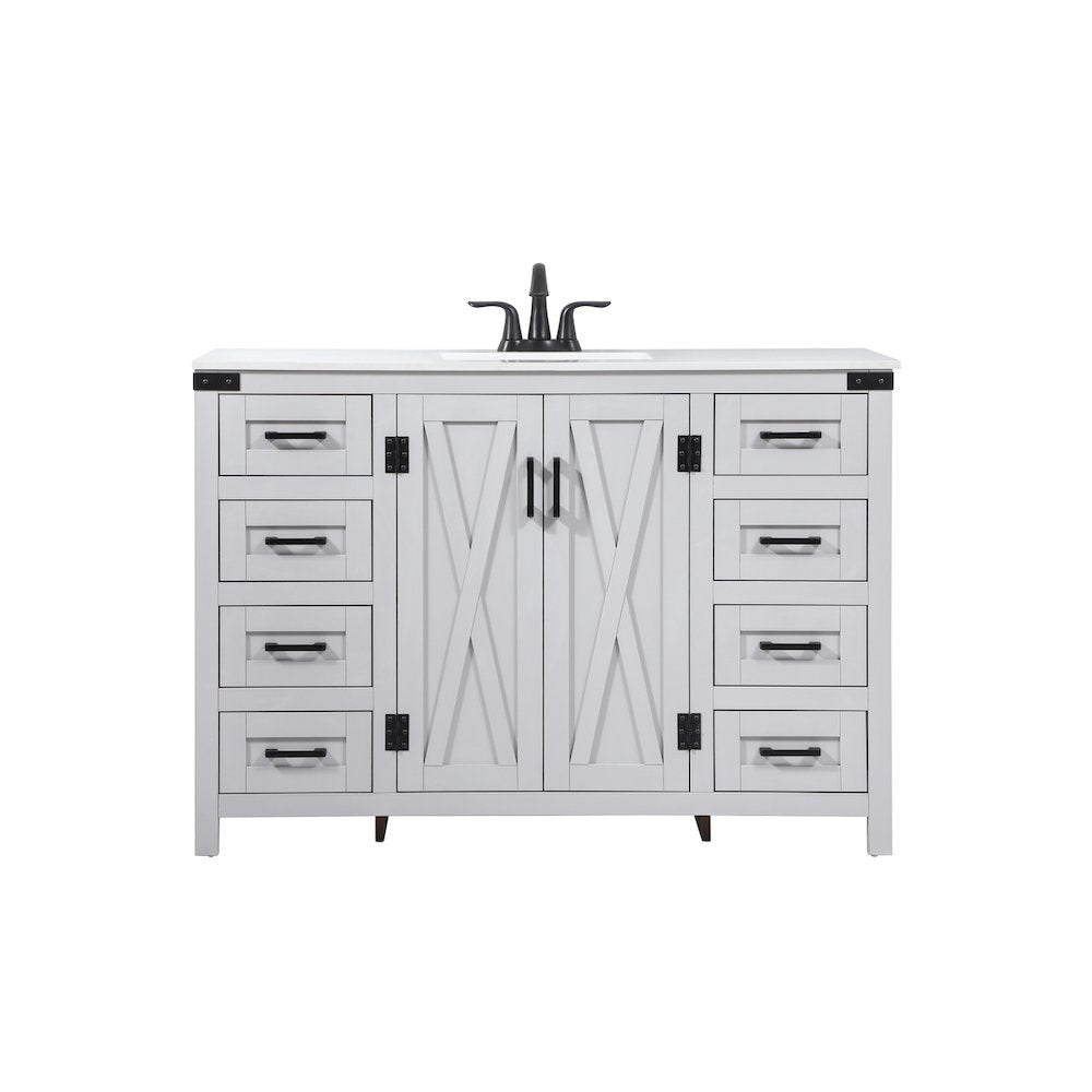 48 inch Single bathroom vanity in grey