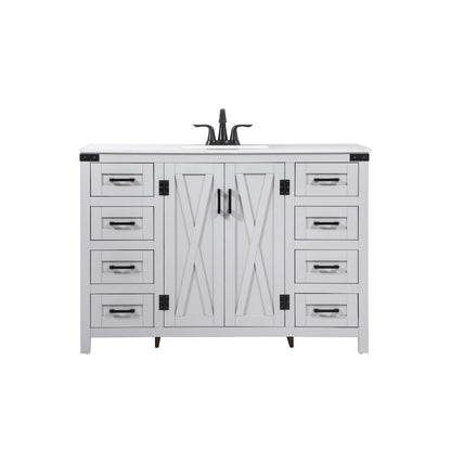48 inch Single bathroom vanity in grey