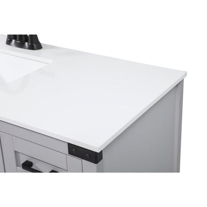 48 inch Single bathroom vanity in grey