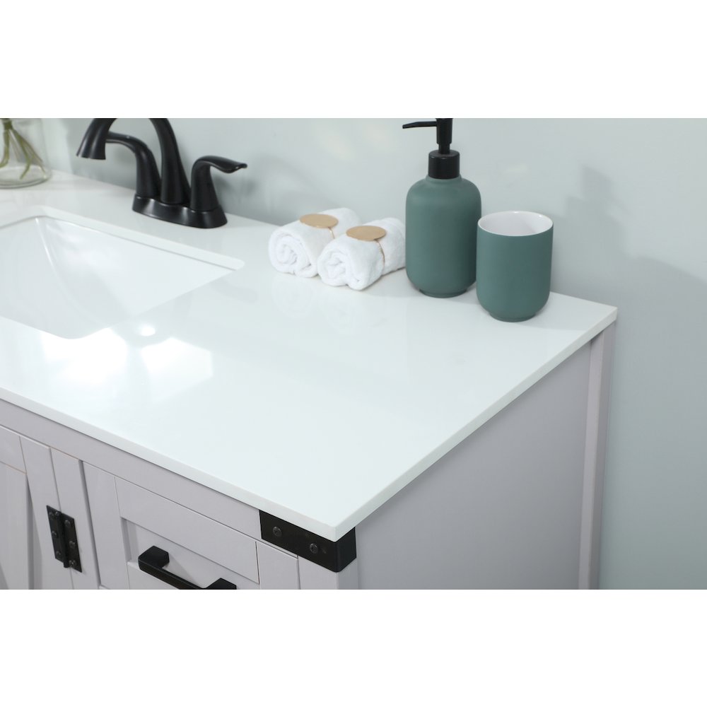 48 inch Single bathroom vanity in grey