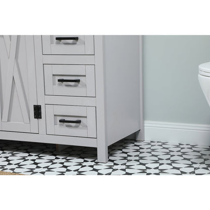 48 inch Single bathroom vanity in grey