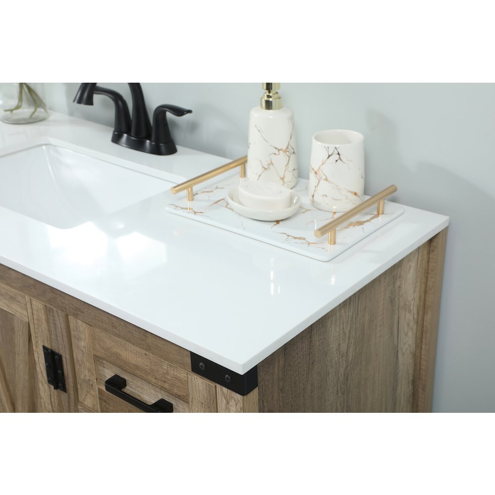 48 inch Single bathroom vanity in natural oak