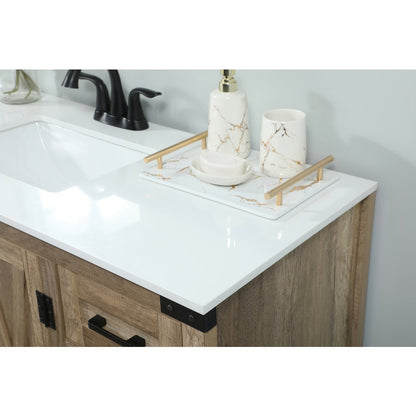 48 inch Single bathroom vanity in natural oak