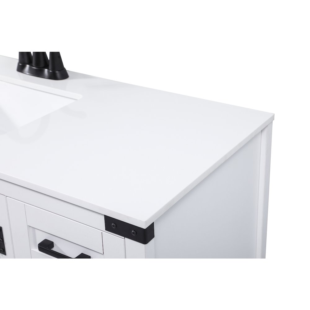48 inch Single bathroom vanity in white