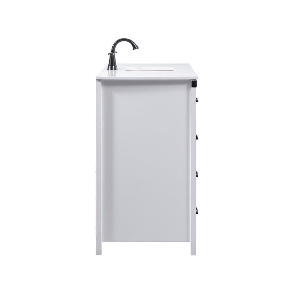 48 inch Single bathroom vanity in white