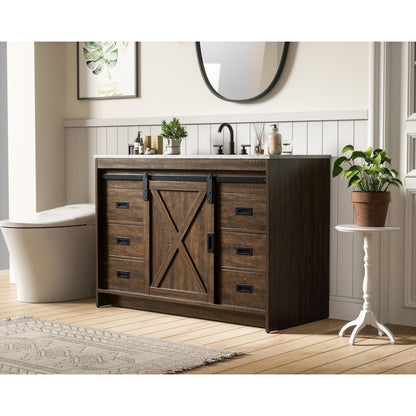 Austin 48 Inch Single Bathroom Vanity In Expresso