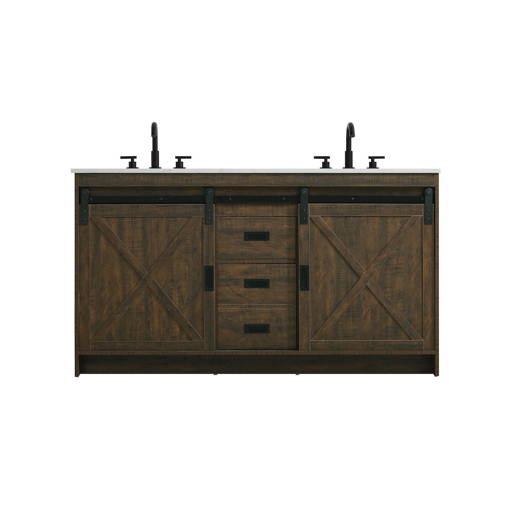 Austin 60 Inch Double Bathroom Vanity In Expresso