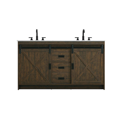 Austin 60 Inch Double Bathroom Vanity In Expresso
